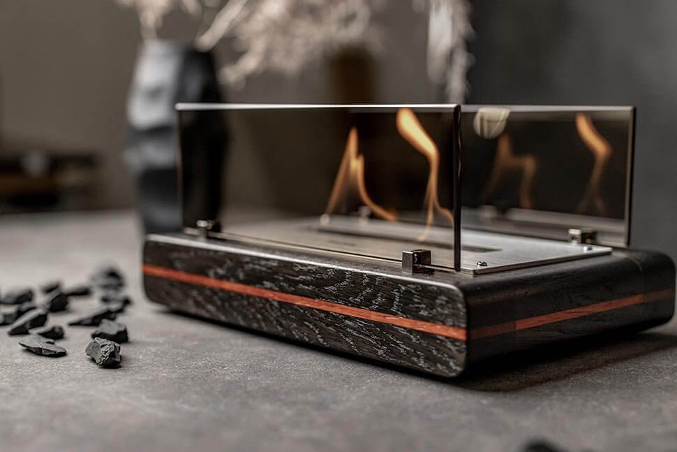 Настольный Биокамин Catterheim LIMITED Blackstrobe Padauk