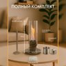 Настольный биокамин Свеча, серный фото 2