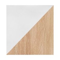 Тумба под ТВ с биокамином SteelHeat LIVORNO IMPULSE 140 см (корпус белый / фасады дуб Сонома)