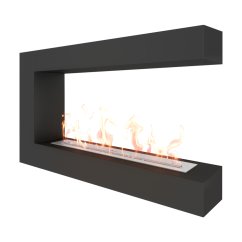 Биокамин торцевой SteelHeat GRAND 1000